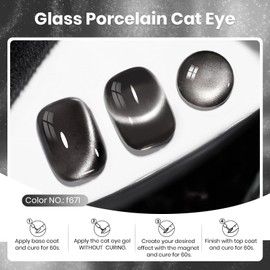 Beetles Glass Cat Eye Gel Polish, 15ML Black Cat Eye Holographic Glitter Gel Polish with Magnet Shimmer Translucent Sheer Color Soak Off UV Midnight Sands Series French Nail Art Dsign Gift for Women