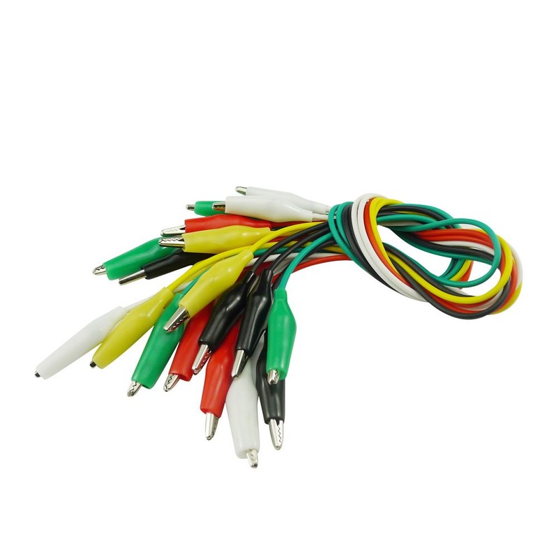 KKHMF Set of 20 Alligator Clips Alligator Clip Cord Test