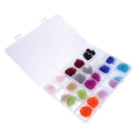Vaguelly 1 Box Detachable Fluffy Balls Nail Art Decorations Nail DIY Accessories for Easy to Install Remove for