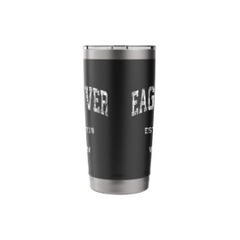 Eagle River WI Vintage Nautical Boat Anchor Flag Sports Stainless Steel Insulated Tumbler