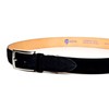 KIETH KE21466-19 Men's Nubuck Belt, Business, Genuine Leather, Black, Adjustable