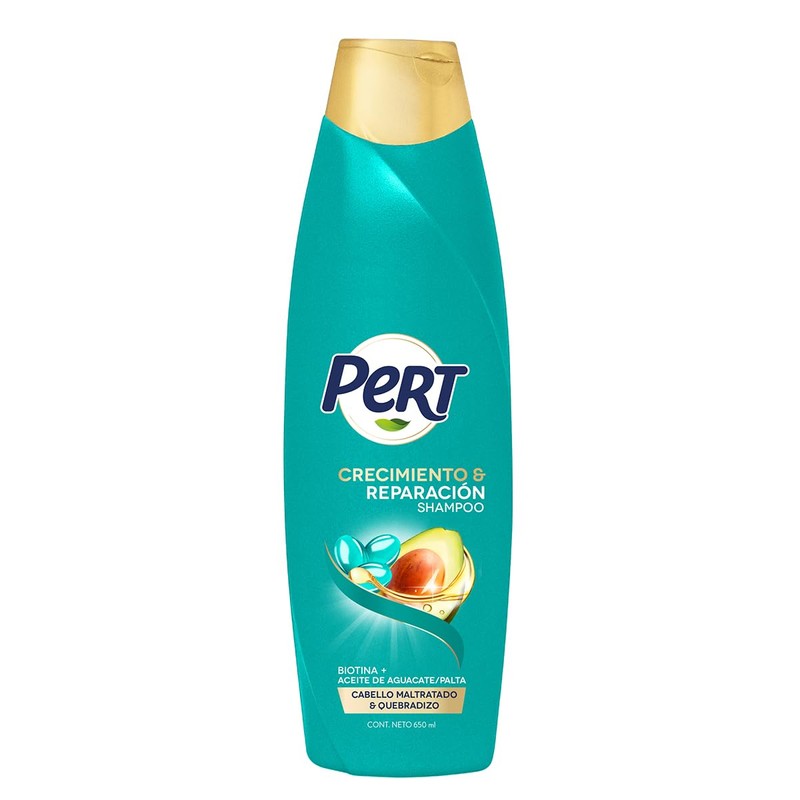 PERT, Shampoo Biotina y Aguacate | Repara el cabello maltratado