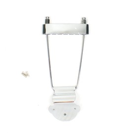 Lorhobetlif(E15) Archtop Guitar Trapeze Tailpiece w/screws ,Chrome
