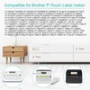 NineLeaf TZe-M34 Label Tape 12mm 0.47 Laminated Matte Clear TZM34