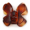 Medium Butterfly Brown Acrylic Hair Claw - 60mm Width