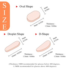 Soft Foam Nose Pads Self Adhesive Non-Slip Eyeglass Nose Pads, Thick Nosepads for Eyeglasses Sunglasses Glasses,48 Pairs,1 MM Black and Nude 3 Types Combination Black