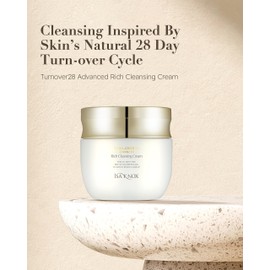 Isa Knox Turnover 28 Advanced (Cleansing Cream, 6.8fl oz) - Nourishing Makeup Remover without Residue by LG Beauty. Evergreen Oak, Pomegranate Vinegar, African Walnut Oil.
