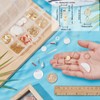 SUNNYCLUE 1 Box 10 Pairs Natural Shell Earring Making Kit