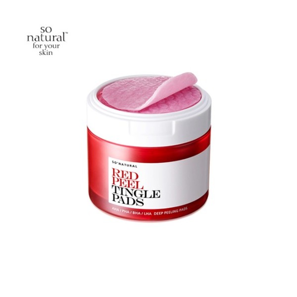 SO NATURAL Red Peel Tingle Pad 50ea 155ml