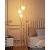 Lightdot Globe Dimmable Floor Lamp Gold Tripod Standing Lamps with