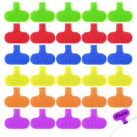 30PCS Multi-Color Electronic Cable Identification Tags for Electronics, Write On Cord Labels for Computers Cable Management, Multi-Color Cables Labels, Writable Wire Tags for Electronics (6 Colors)