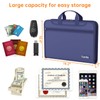 Fireproof Accordion File Organizer with Lock, Thickened Document Organizer 13
