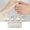 Oirlv H16501 Ring Case, Velvet, Portable, Mini, For 1 Piece,