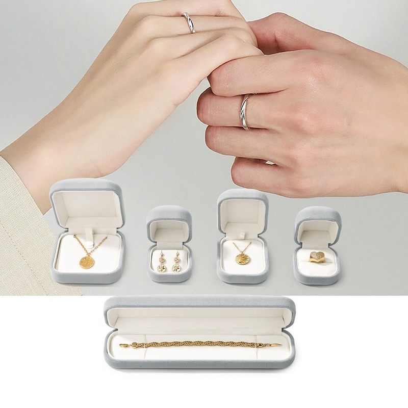 Oirlv H16501 Ring Case, Velvet, Portable, Mini, For 1 Piece,