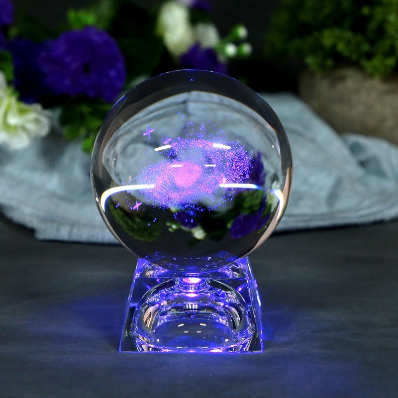 K9 Crystal Photography Prop Decoration Art Decor Crystal Ball with