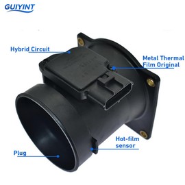 GUIYINT F81F12B579BA XL3F12B579BA Mass Air Flow Sensor MAF Meter Compatible with 1998-2004 Ford F150 F-250 F-350 Super Duty Mustang Cobra Expedition Lincoln Navigator 3.4L 4.6L 5.4L 6.8L V8 Engines