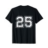 Number 25 on the back T-Shirt