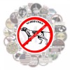 No BIRD DOGS Waterproof VINYL Hard Hat Sticker For Construction