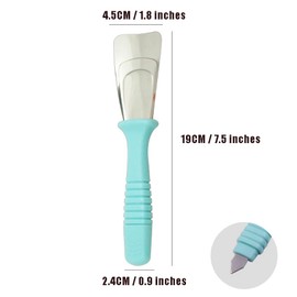 Ouliget Fridge De Icer Ice Scraper,Cleaning Freezer Frost Shovel Defrosting Shovel,Double Headed Stainless Steel ice Shovels Suitable for Kitchen Courtyard Car Cleaning Decontamination,2 Pices (2)