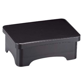 J-kitchens Extra Large Eel Box, Bowl Weight, Black Inner Vermilion (Lid), ABS Resin, 7.8 x 5.6 x 3.1 inches (19.8 x 14.1 x 7.8 cm), Made in Japan