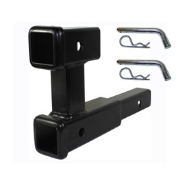 MaxxHaul 50973 Dual Hitch Extension with Single Post Includes 2 Hitch Pins