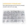 binifiMux 940pcs M2 M3 M4 M5 Hex Nuts Screws Bolts