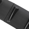 3 Pcs Chassis Deflector Universal Black Rear Lip Shark Fin