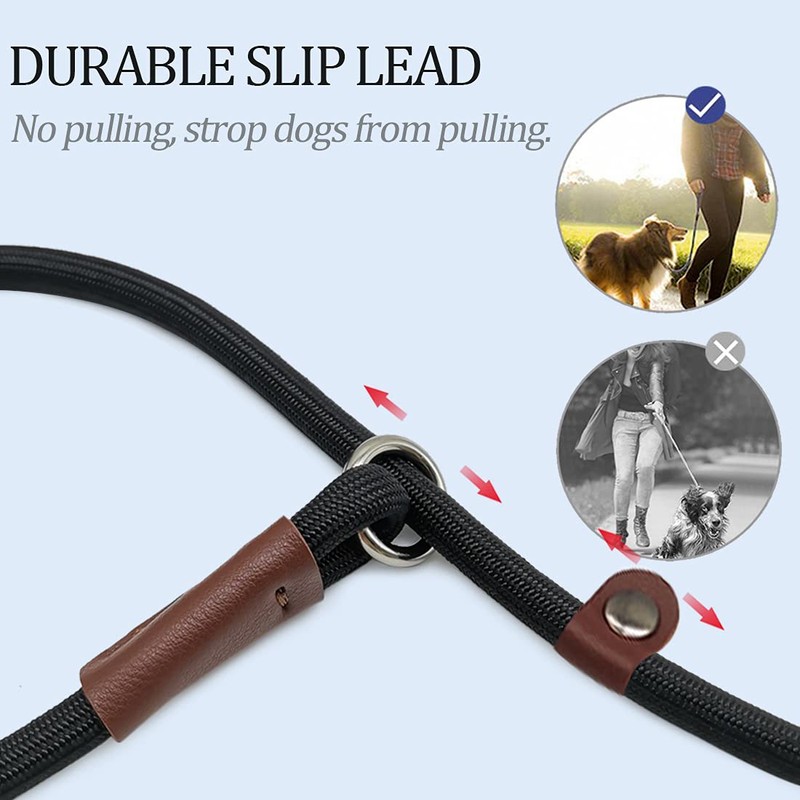 MayPaw Slip Lead Control Leash for Dogs No Pull, 13+