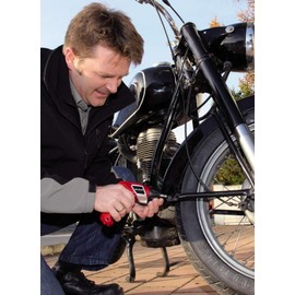 Einhell cordless screwdriver TC-SD 3.6 Li (3.6V, 1300 mAh, 3 Nm torque, pivot joint in the handle, LED light, soft grip, charging light, with 6 bits), Red