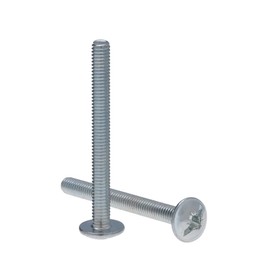 Furniture Door Knob Screws M6x50 (Pack of 10) Machine Bolts Hex Zinc Plated for Kitchen, Bedroom, Drawer, Cabinet, Door, Dresser Fixing Universal Handles