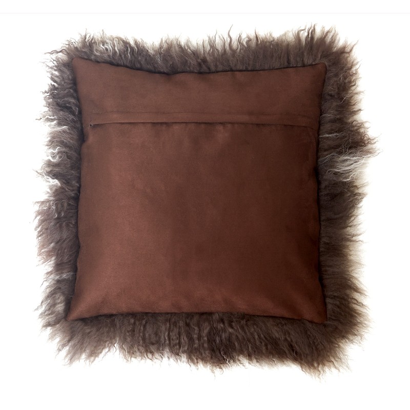 Genuine Mongolian Sheepskin Cushion Pillowcase 30x30cm (big variety of colours)