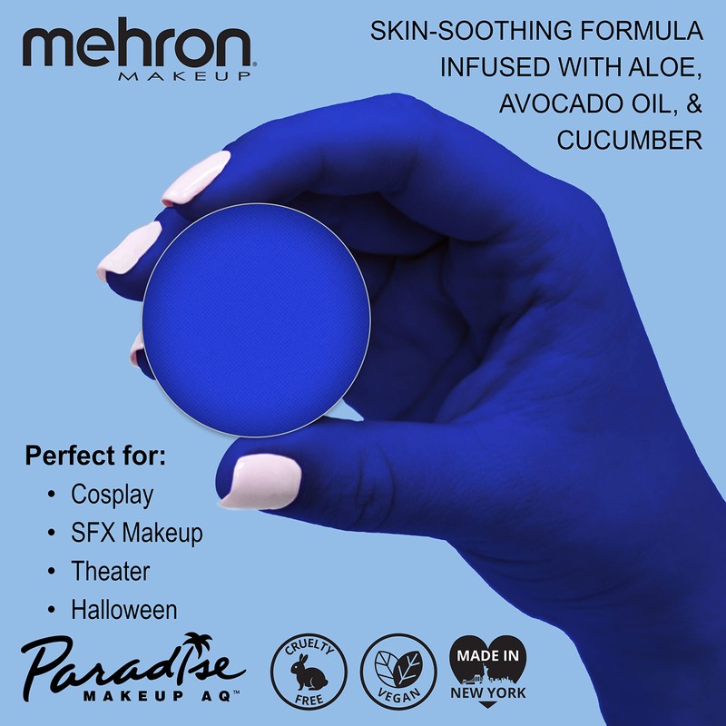 Mehron paraíso cara recargas Paint - Blue Lagoon (0,25 oz)