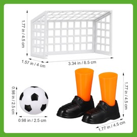 Mini fussball, Tischfussball, Finger Fußball Accessoire Ideales Party Finger Fußball Accessoire Soccer Set Tischkicker Tischfußball Interaktives Tischfußballspiel, mit 6 Mini-Fußbällen