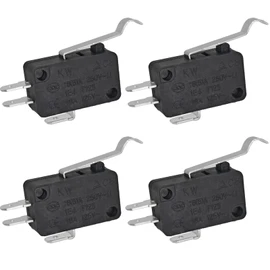 V7-7H15D8-263-1 Micro Switch (Pack of 4) - SPDT Roller Lever Snap Action Switch Compatible with Honeywell - Industrial-Grade Replacement