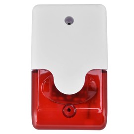 Wired Alarm System for Home Security, DC12V Mini Strobe Siren Wired Alarm, Strobe Flashing Light Horn Flash Sound Siren, Home Security Alarm System, for Home Indoor Outdoor Warning