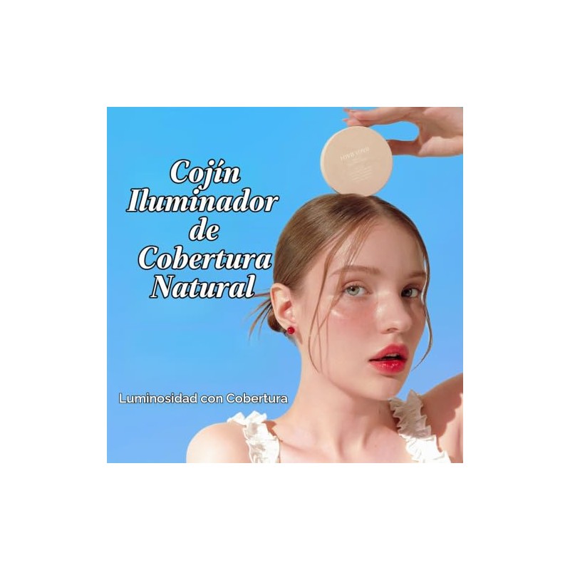 LOVB LOVB- Base de maquillaje Natural Cover Glow Cushion |