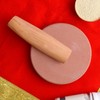 Satvik 1 Pc Handmade Sandalwood/Chandan Stick Round Rubbing Stone (Chakla)