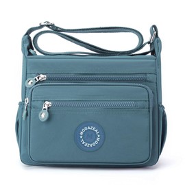 ModaZeal Womens Multi Pocket Cross Body Bag Casual Hobo Shoulder Bags Lightweight Travel Handbag Messenger Bags for Women Girls School Work Hiking Shopping Daily Use (#114 Peacock Blue)