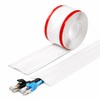 Canaletas para Cables Pared 10m,Protector de Cable PVC Autoadhesivo,Esconder Cables