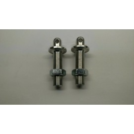 JJ Motorsports 1/2-20 Hood Pins PAIR Aluminum Flanged 2" Long Race Car Hood Pins IMCA USMTS