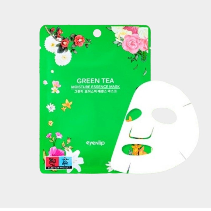 Jinshop Green Tea Essence Pack Mask Skin Calming Moisturizing Elasticity