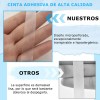 12 Cintas Extension Pestañas Micropore Transpirable Blanco