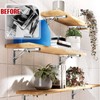 Pack of 2 Folding Heavy Duty Wall Brackets 200 mm
