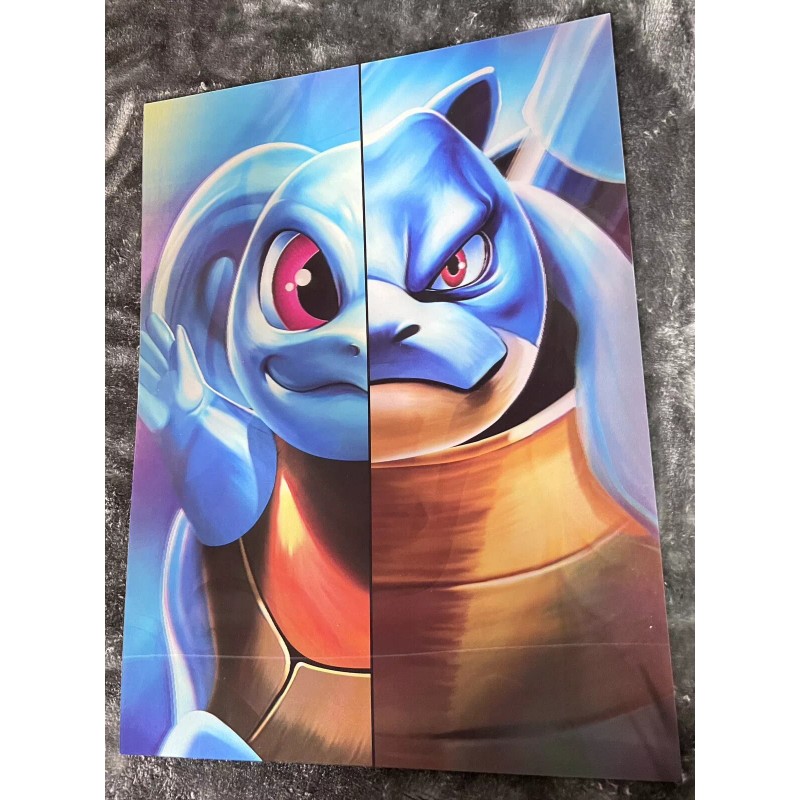 Unbranded Pokémon 3D Poster 3D Lenticular Flip Effect,3Images In One,