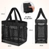 Annhua Pool Bag, Lightweight, Large Capacity, Hanging, Mesh Material, Gray,