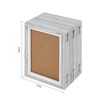 5 Folding 4 x 6 Inch Hinged Picture Frame, Wood
