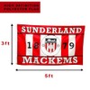 Sunderland Mackems 5x3 ft Football Flag – Retro Club Crest