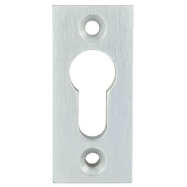 INTRA-TEC Solid Aluminium Fitting 10 x 30 x 67 mm Key Escutcheon Square Hole Spacing 50 mm