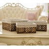 Rectangular Woven Seagrass Storage Bin with Handle,Kingwillow. (water hyacinth, Large)