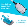 Sepetrel Deluxe Swimming Pool Cleaning Kit Including 2 Brush Heads,